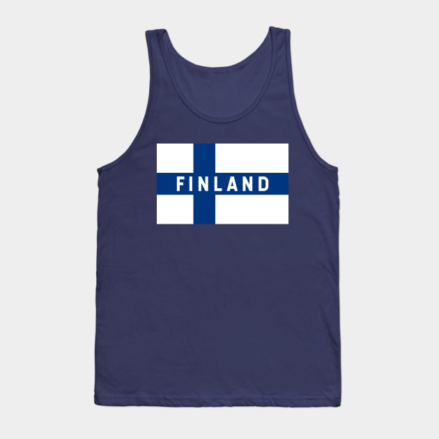 Finland flag Tank Top by Trippycollage
